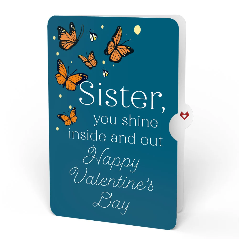 Lovepop Thinking of You Butterfly Jar Valentine Light-Up Pop-Up Card and Sentiment Set for Sister - Image 3