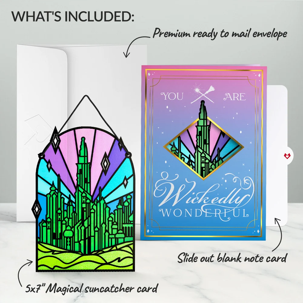 Lovepop Wicked You Are Wickedly Wonderful Suncatcher Card Glass - Image 6