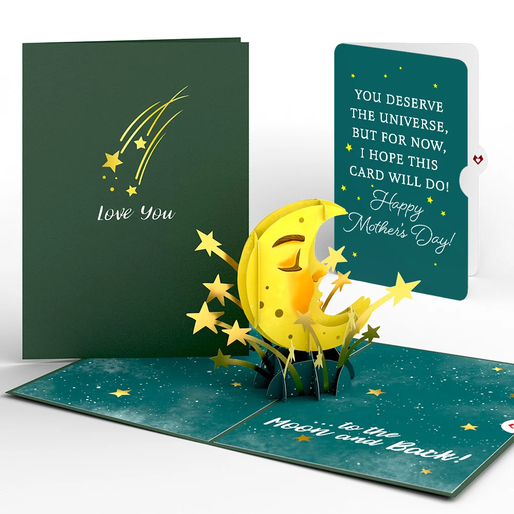 Lovepop Love You to the Moon and Back Mother's Day Pop-Up Card and Sentiment Set