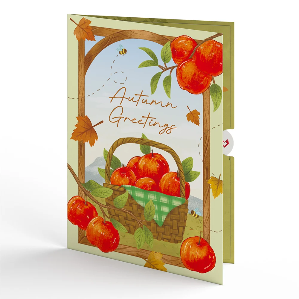 Lovepop Woodland Animals Autumn Greetings Pop-Up Card Basket - Image 5