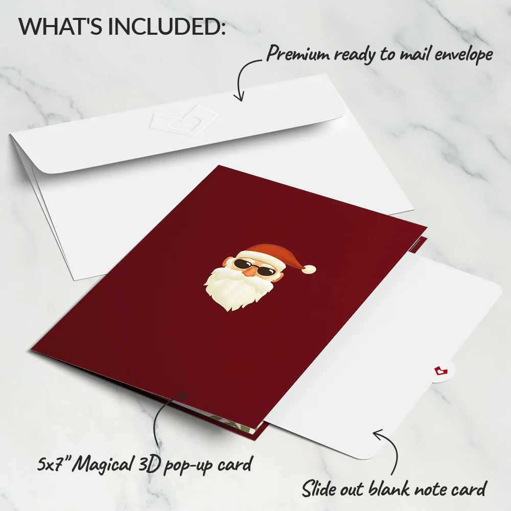 Lovepop Santa Motorcycle Pop-Up Card - Image 5