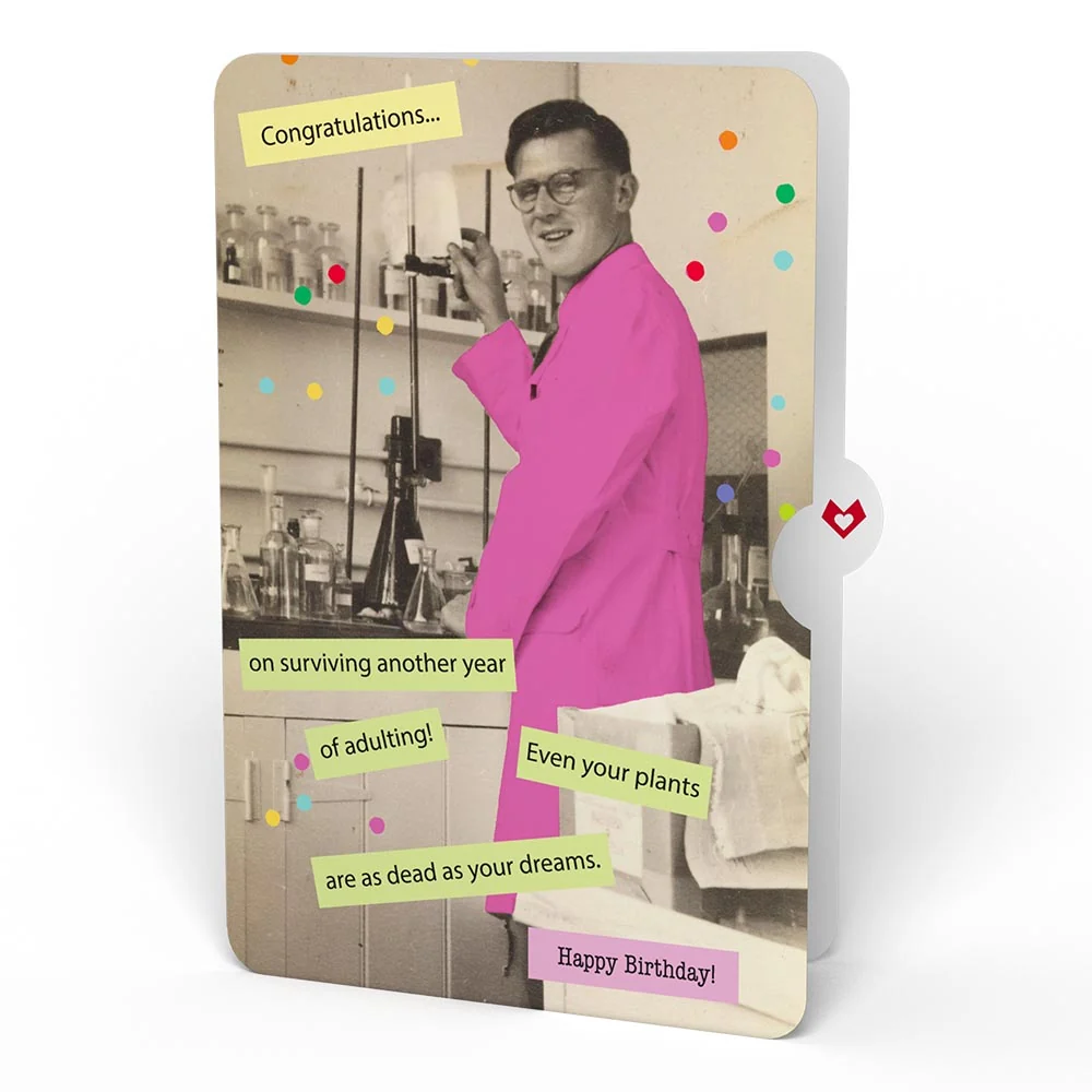 Lovepop Grim Reaper Dark Humor Birthday Pop-Up Card and Sentiment Set for Any Man Candle - Image 4