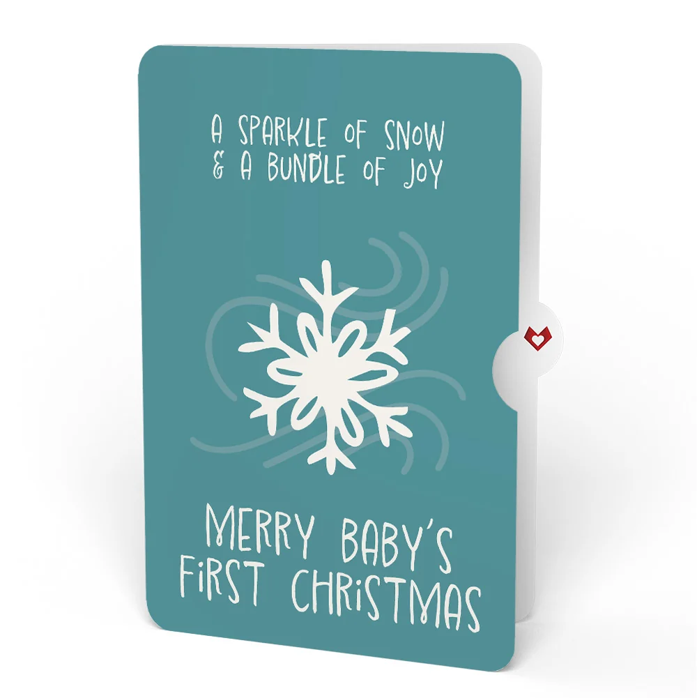 Lovepop Night Sky Santa Sleigh First Christmas Pop-Up Card and Sentiment Set for Baby - Image 4