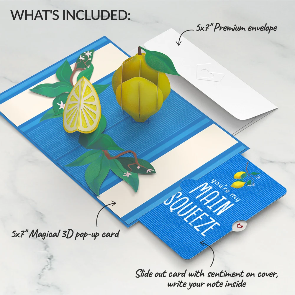 Lovepop Mediterranean Lemons Love Pop-Up Card and Sentiment Set - Image 2