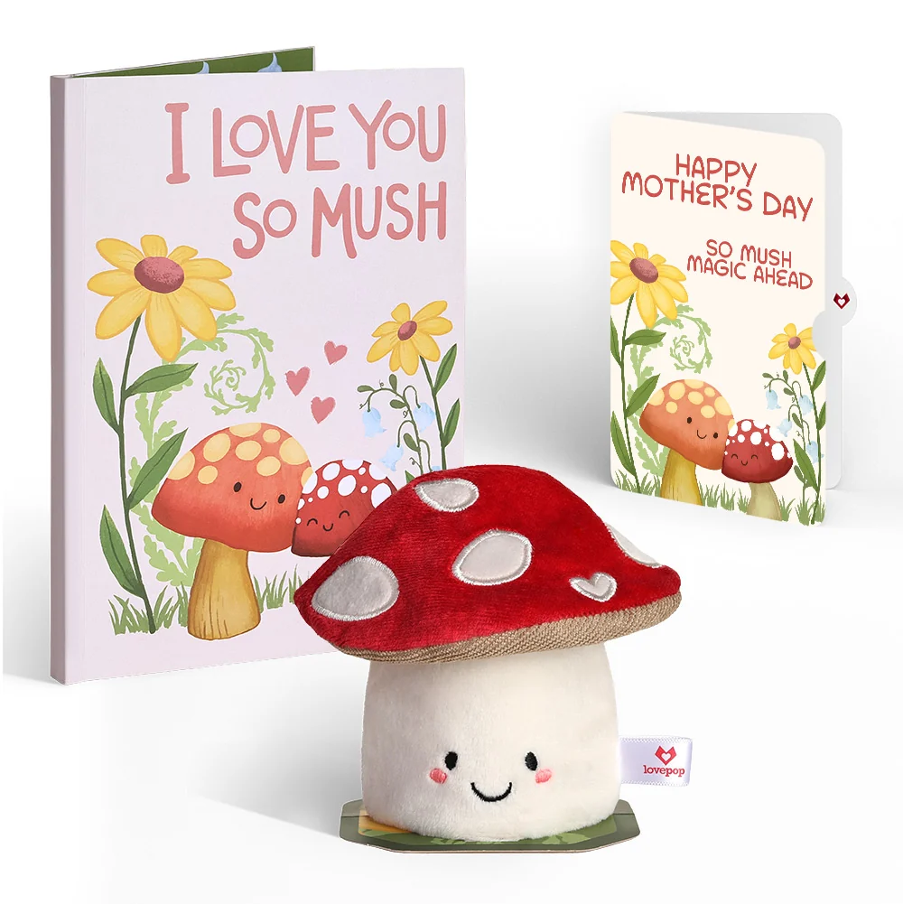 Lovepop 'Love You So Mush' Mother’s Day Plushpop Card and Sentiment Set for Mom-to-be