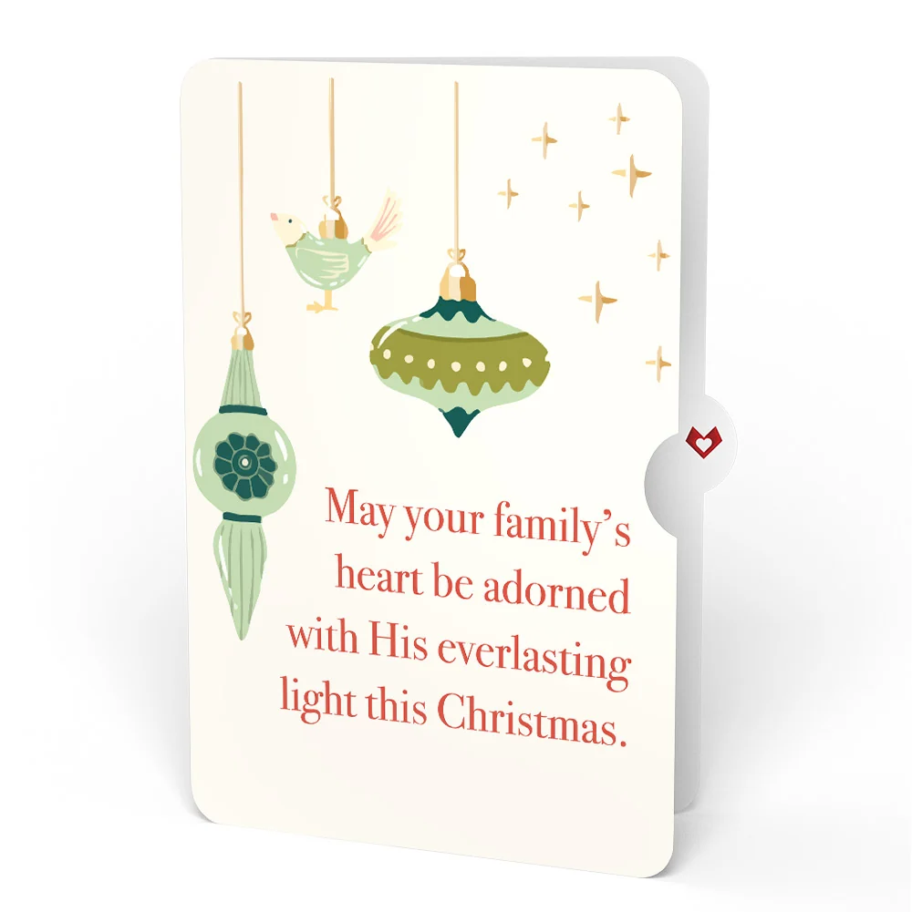 Lovepop All Is Bright Holiday Reindeer Light-Up Pop-Up Card and Sentiment Set for Family Cream - Image 4