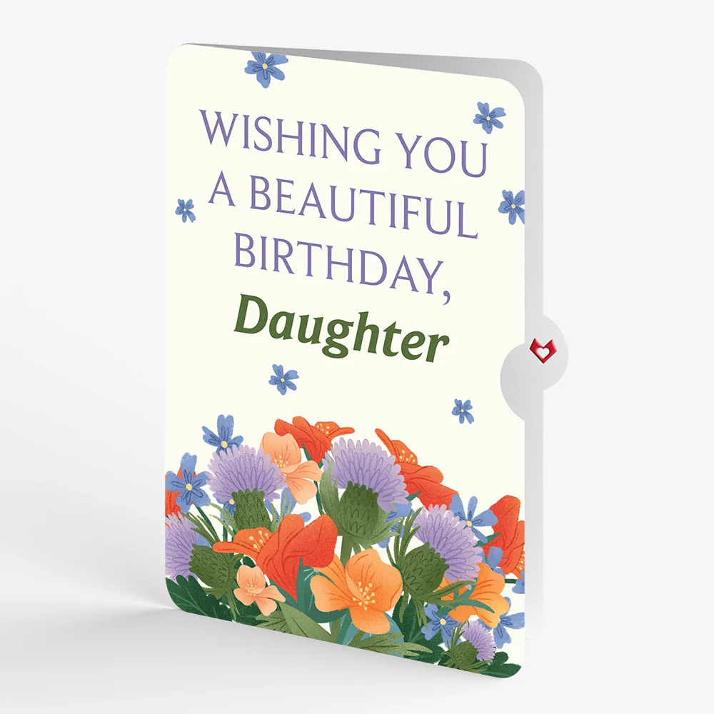 Lovepop Birthday Bouquet of Happiness Pop-Up Card and Sentiment Set for Daughter Vase - Image 4