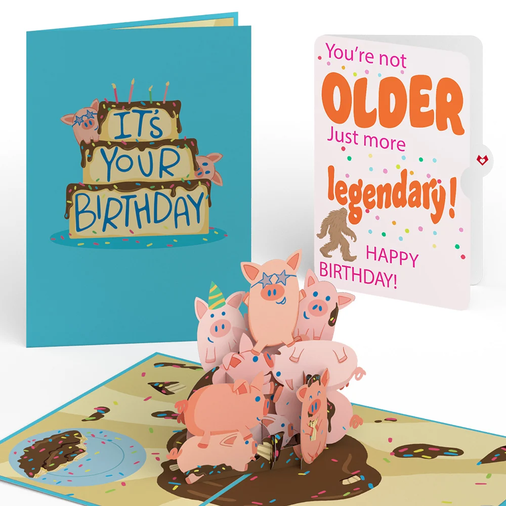 Lovepop Hog Wild Birthday Pop-Up Card and Sentiment Set