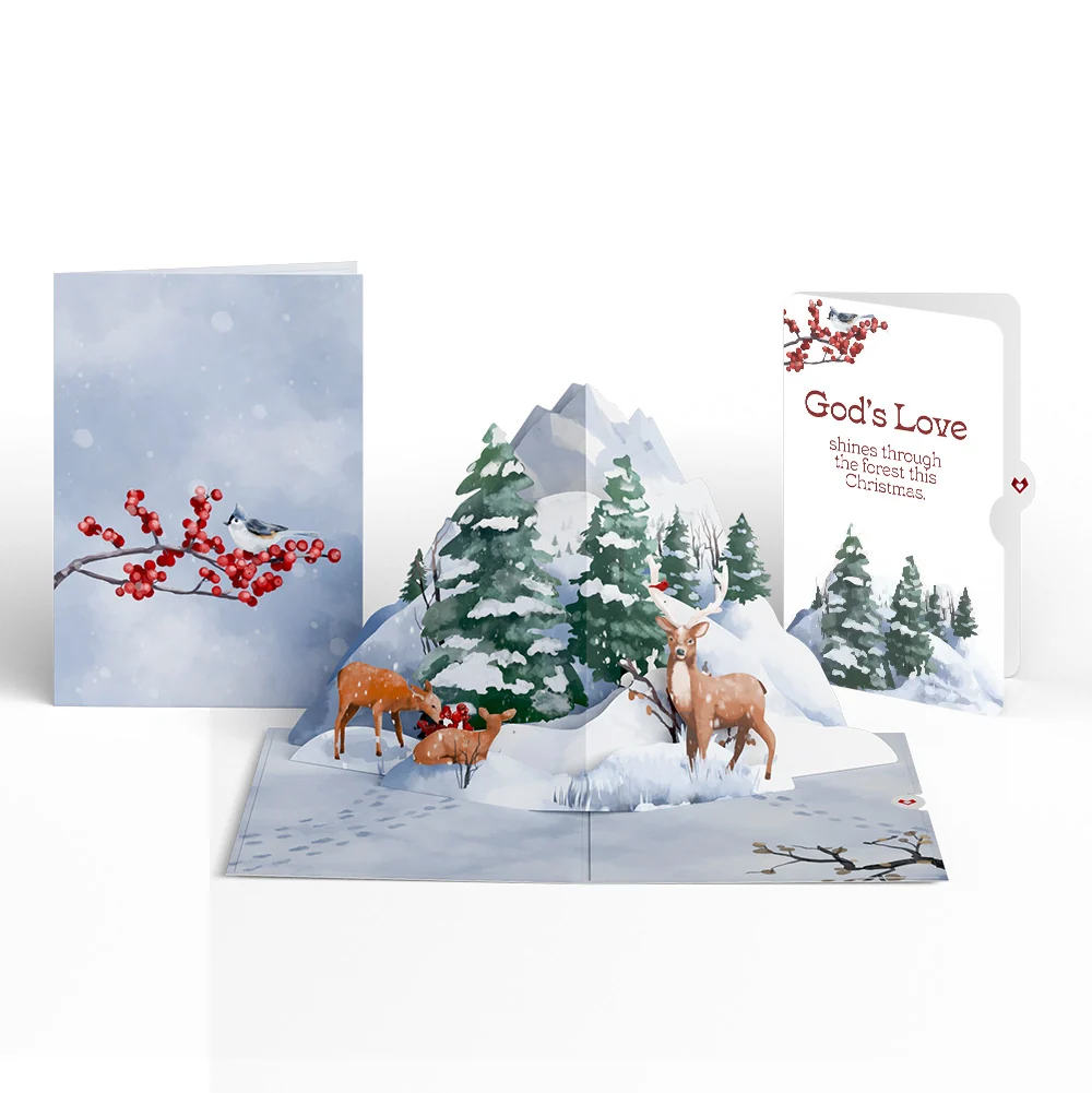 Lovepop Snowfall's Hush Christmas Pop-Up Card and God's Love Sentiment Set