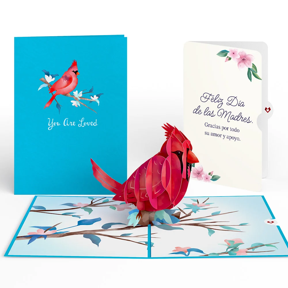 Lovepop Love Cardinal Mother's Day Pop-Up Card and Sentiment Set for Spanish Mom