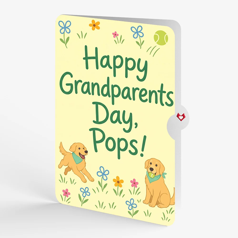 Lovepop Playful Golden Retriever Pop-Up Card and Grandparents Day Sentiment Set - Image 4
