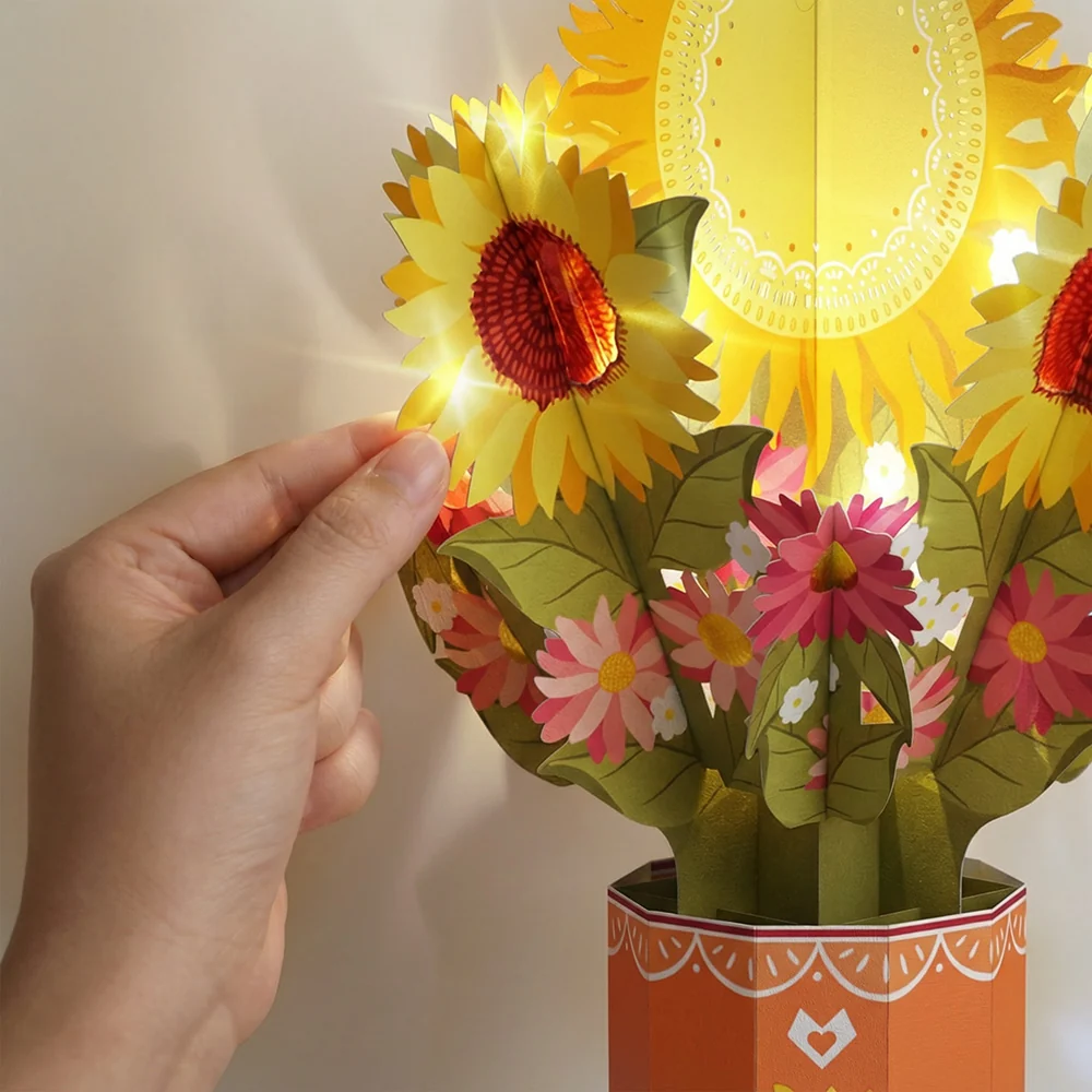 Lovepop You Are My Sunshine Music and Lights Pop-Up Card & Bouquet Bundle - Image 6