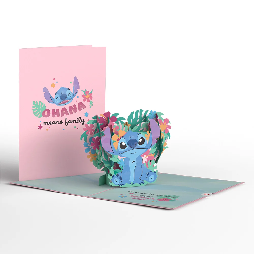 Lovepop Disney's Stitch Mother’s Day Pop-Up Card & Flower Buds Bouquet Bundle - Image 2