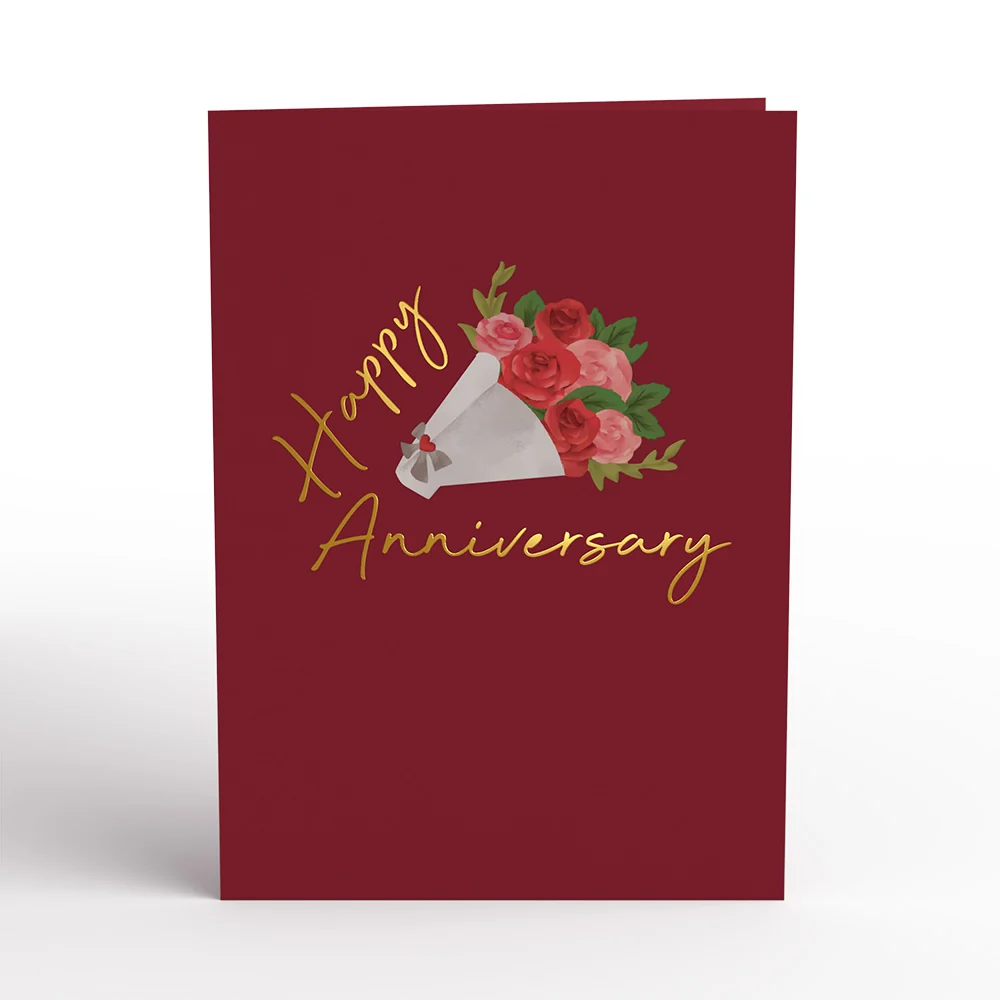 Lovepop Anniversary Roses Bouquet Pop-Up Card - Image 4