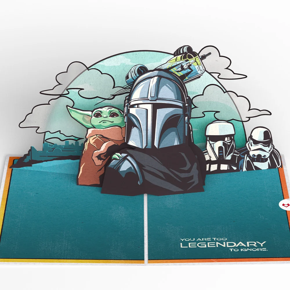 Lovepop Star Wars The Mandalorian and Grogu Most Wanted Pop-Up Card Poster - Image 4