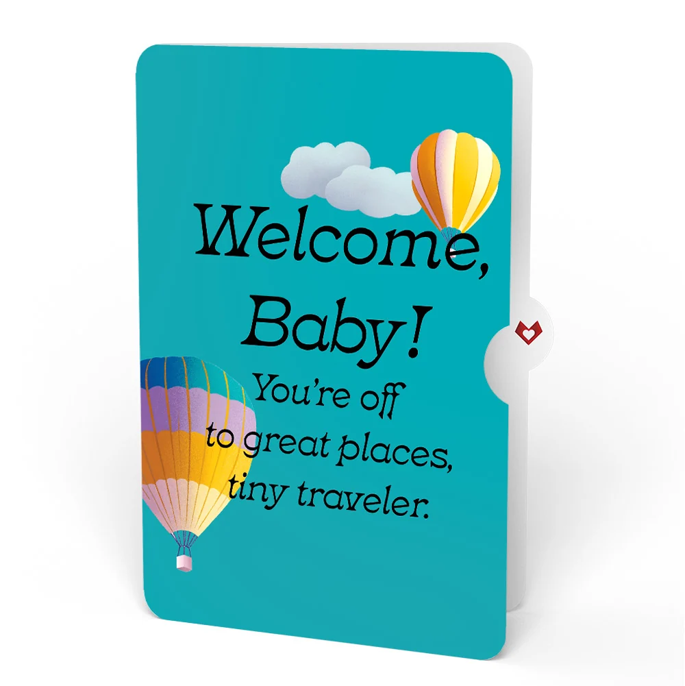 Lovepop Adventure Awaits Hot Air Balloon New Baby Pop-Up Card and Sentiment Set Basket - Image 4