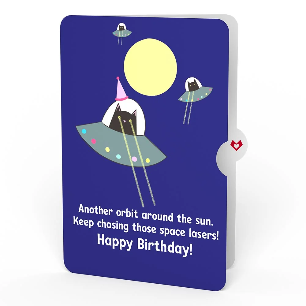 Lovepop Birthday Truck with Space Laser Cats Pop-Up Card and Sentiment Set - Image 4