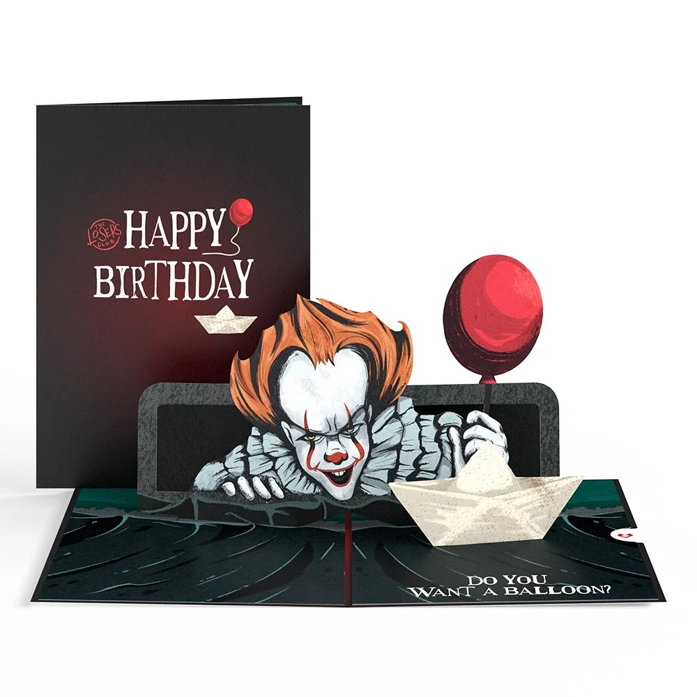 Lovepop IT Pennywise Birthday Pop-Up Card