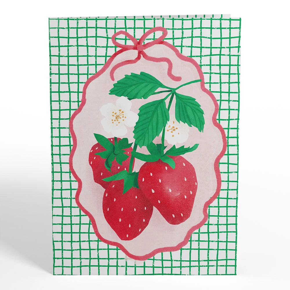 Lovepop Sweet Strawberry Patch Pop-Up Card - Image 4