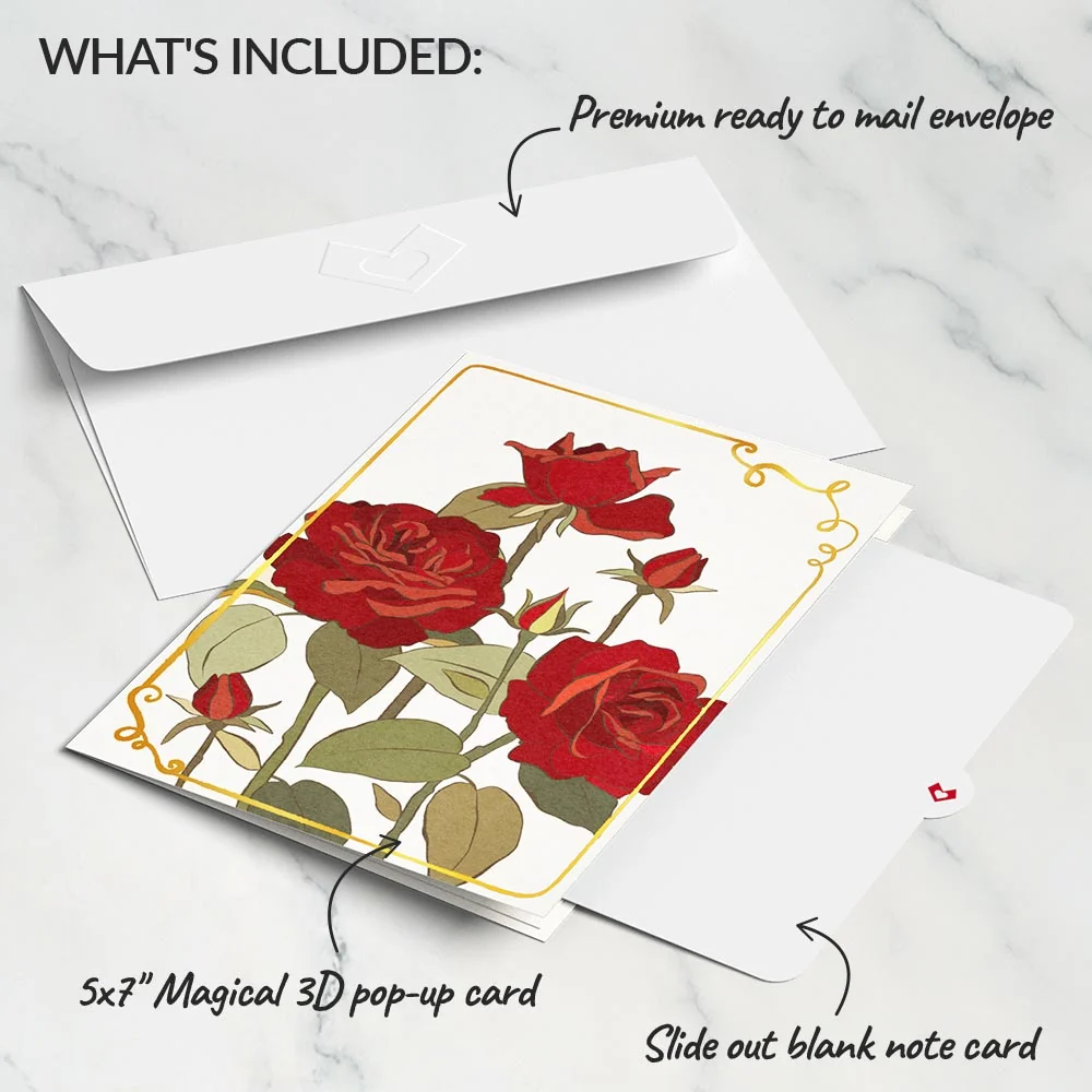 Lovepop I Love You Roses Pop-Up Card - Image 6