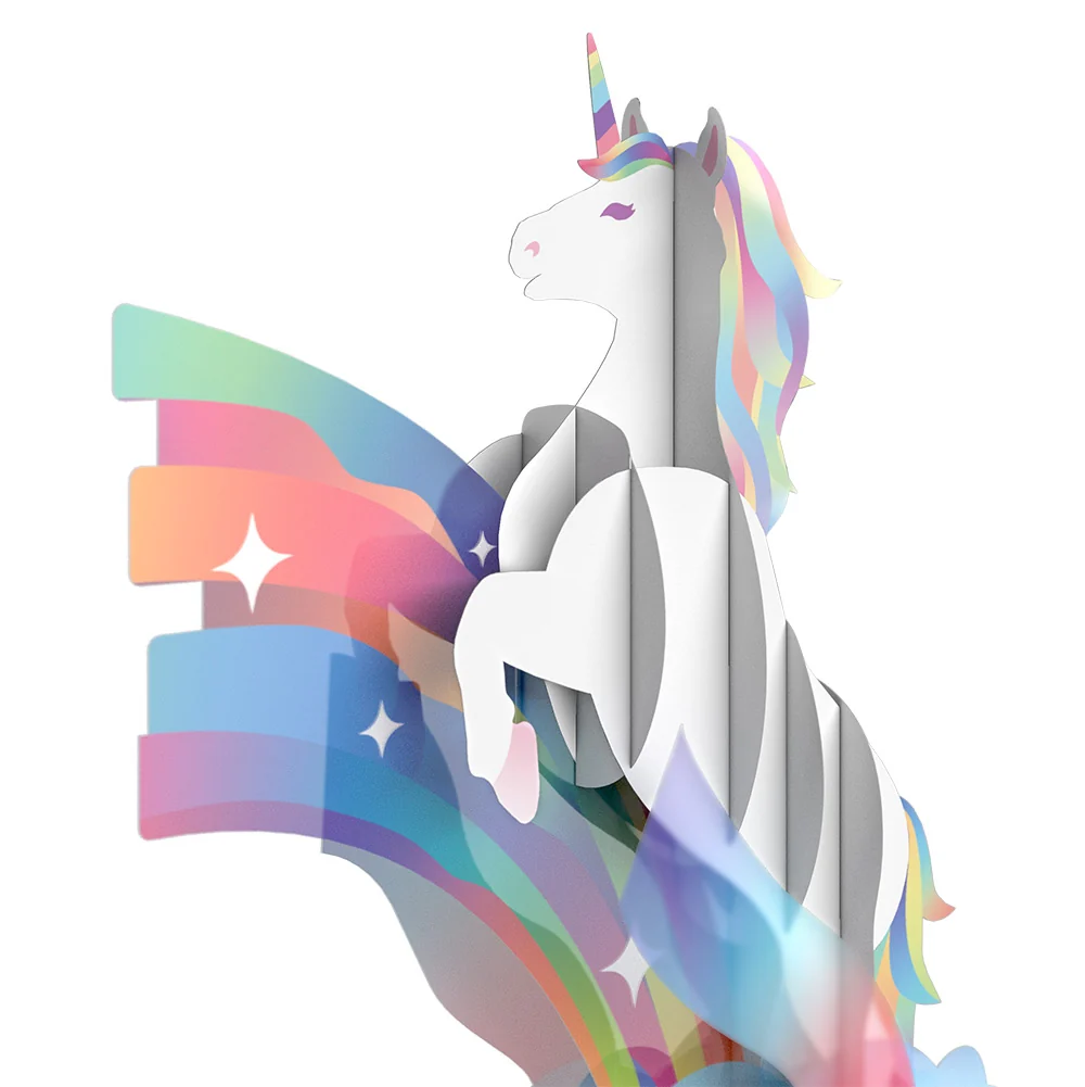 Lovepop Unicorn Thank You Unboxed Pop-Up Paper Sculpture and Sentiment Set - Image 3