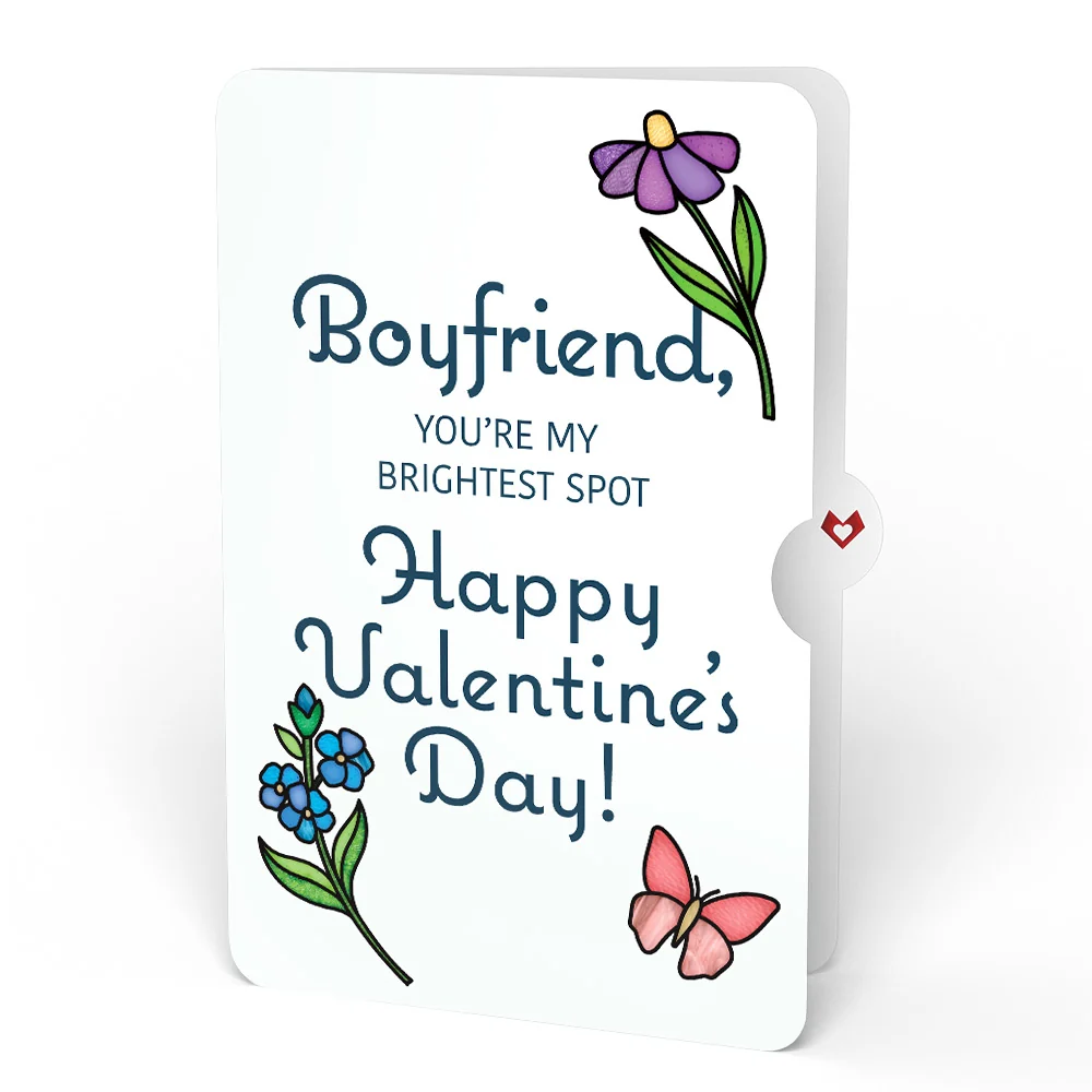 Lovepop Vibrant Tulip Valentine Suncatcher Bouquet and Sentiment Set for Boyfriend Glass - Image 4