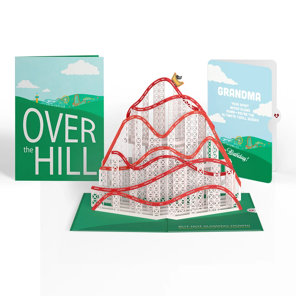 Lovepop Over the Hill Birthday Pop-Up Card and Sentiment Set for Grandmother