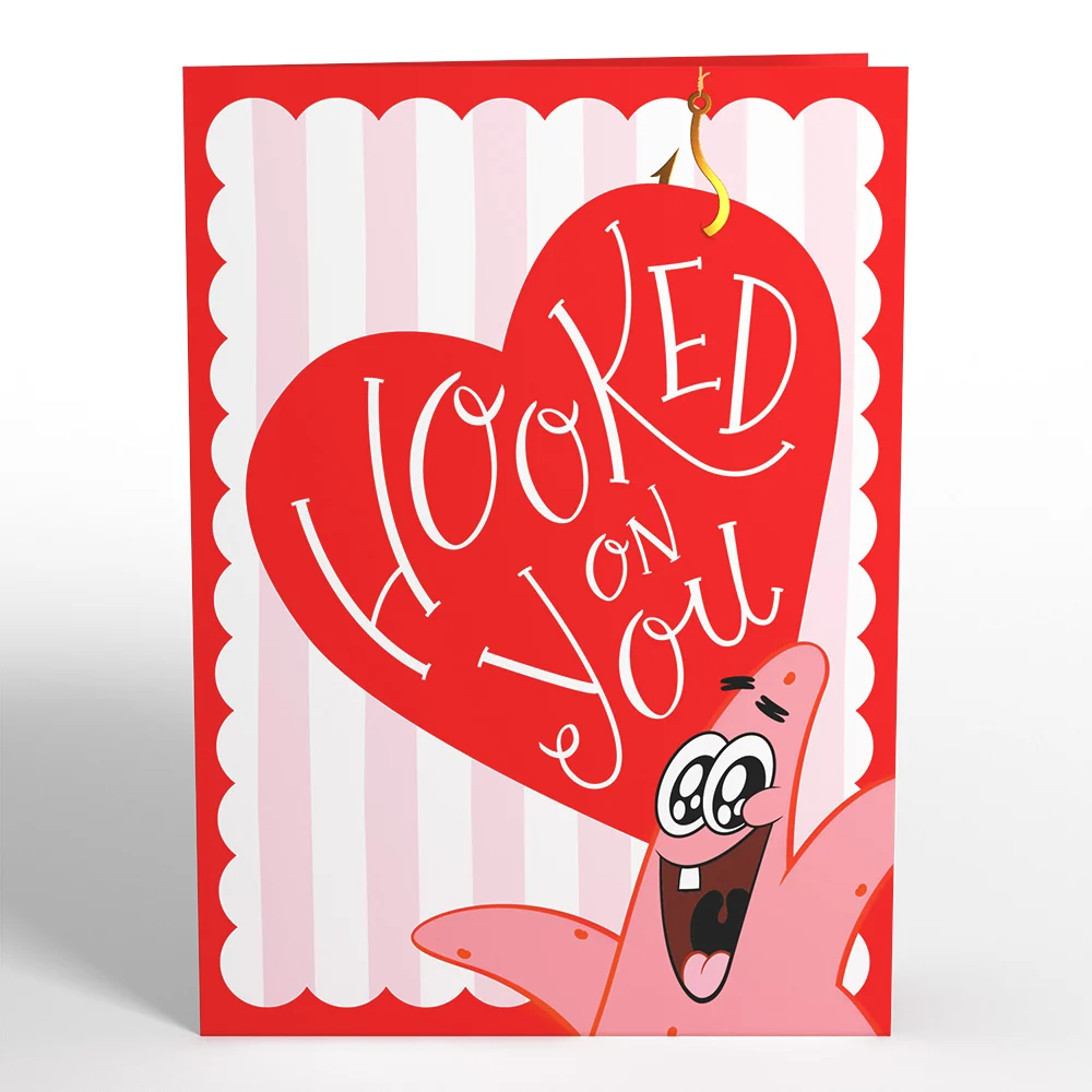 Lovepop SpongeBob SquarePants Patrick Star Hooked On You Pop-Up Card - Image 4