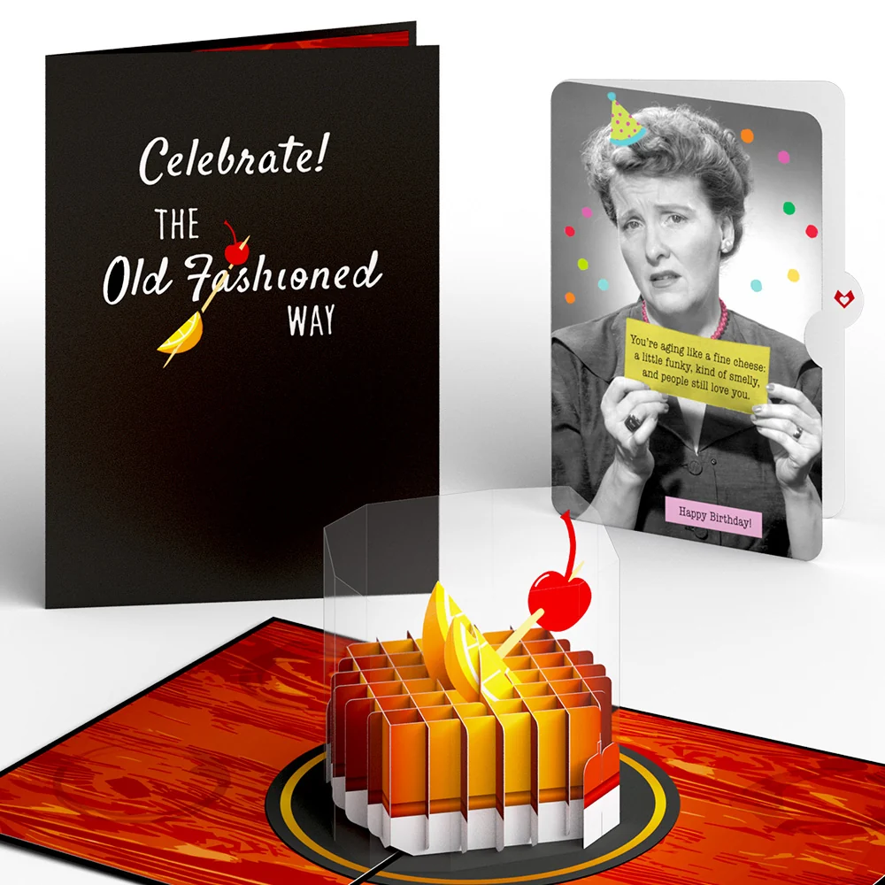 Lovepop Old Fashioned Birthday Pop-Up Card and Sentiment Set