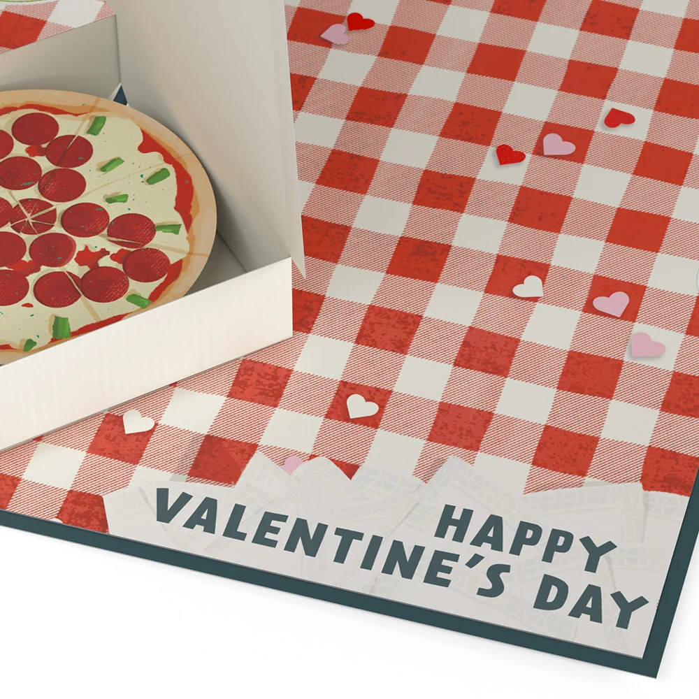Lovepop Pizza Valentine Pop-Up Card - Image 3
