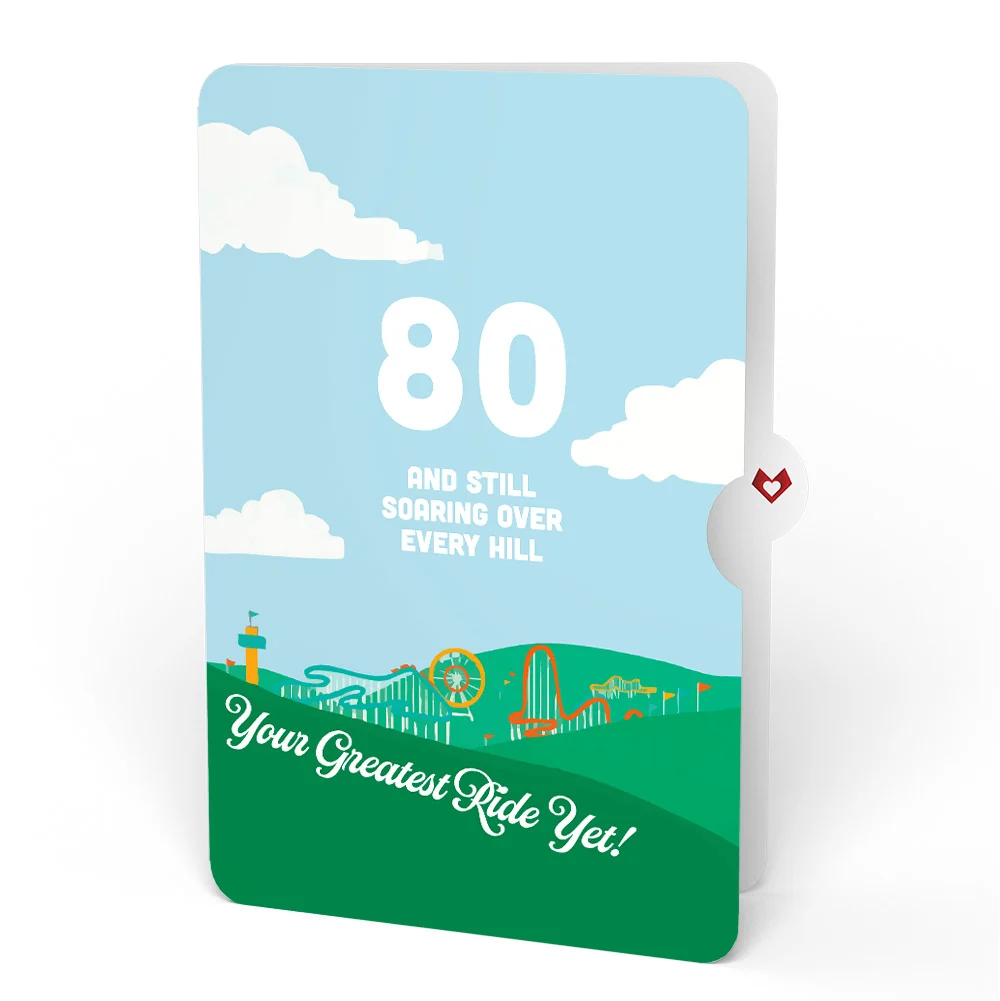 Lovepop Over the Hill 80th Birthday Pop-Up Card and Sentiment Set - Image 4
