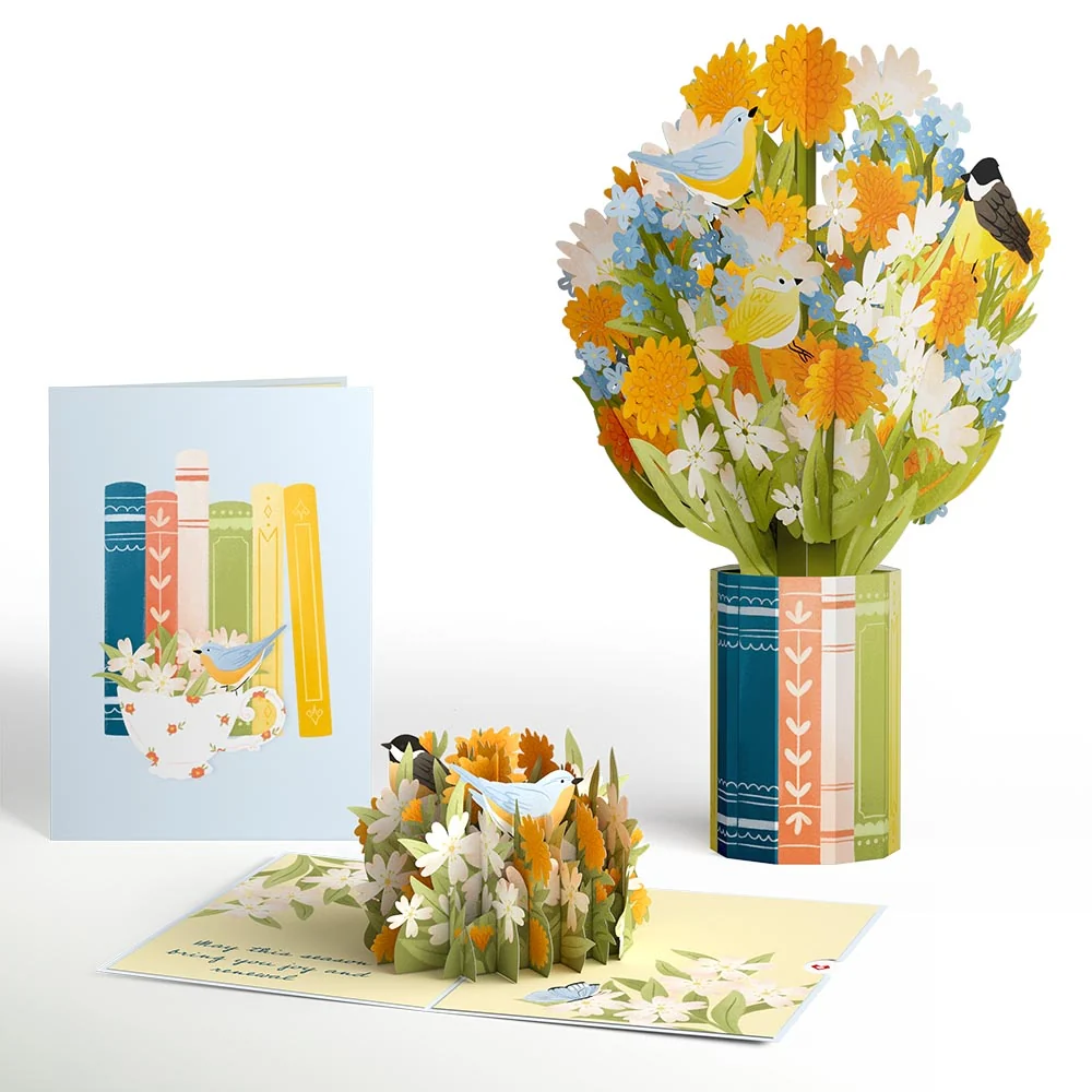 Lovepop Spring Joy Pop-Up Card & Bouquet Bundle