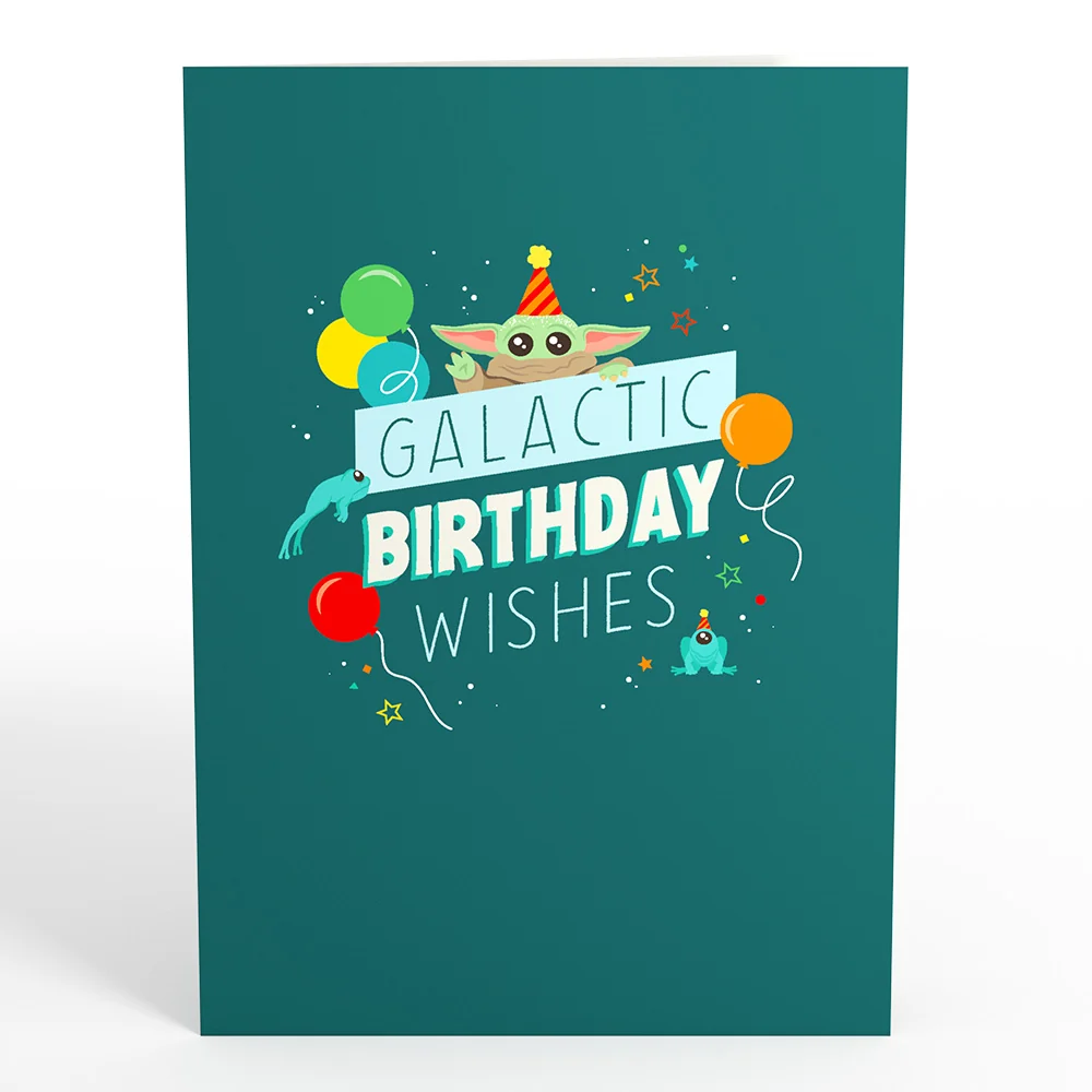 Lovepop Star Wars The Mandalorian Galactic Birthday Wishes Card with Mini Bouquet - Image 4
