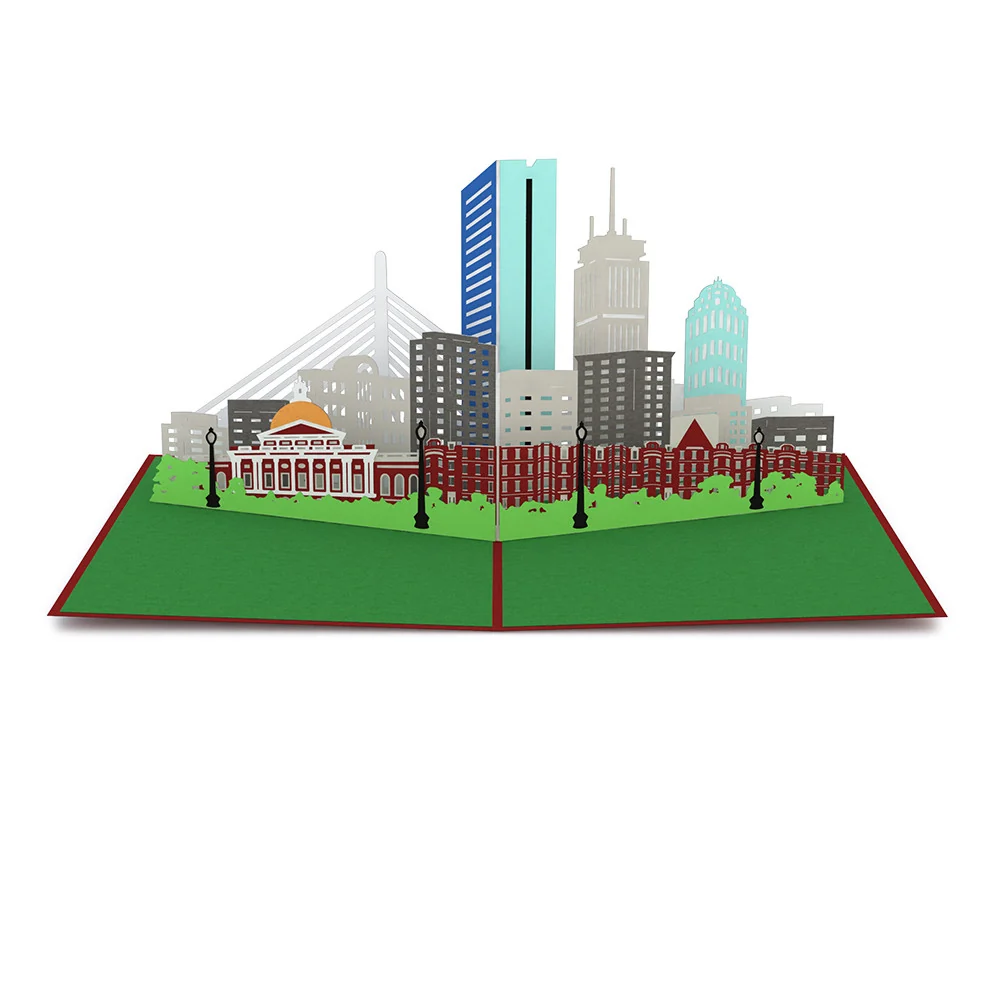 Lovepop Boston Skyline Pop-Up Card