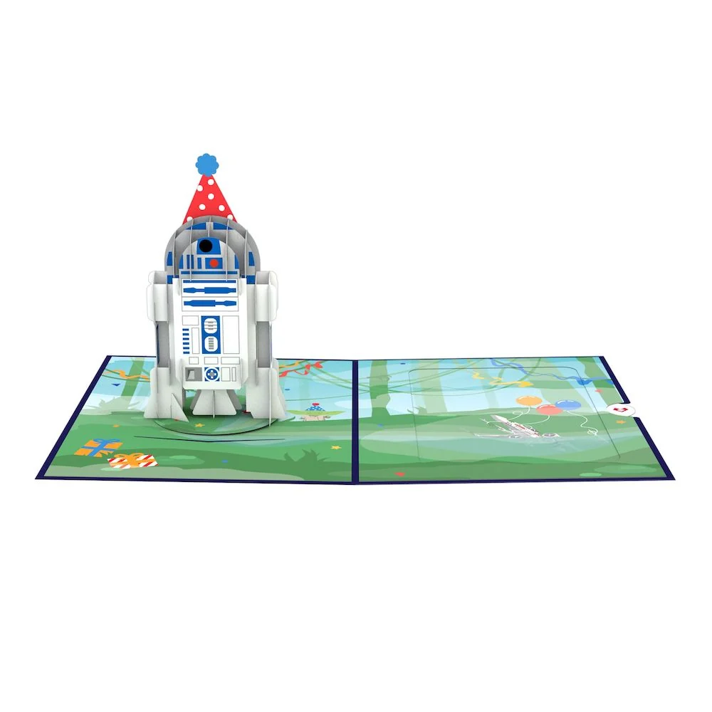 Lovepop Star Wars R2-D2 Birthday Card with Pop-Up Gift Scale - Image 5