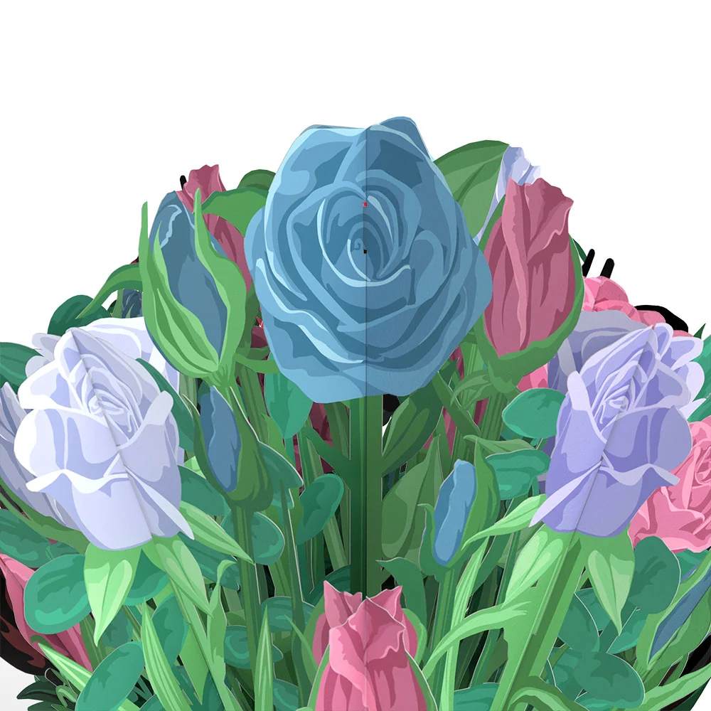 Lovepop Star Wars The Mandalorian Grogu This Is the Way Pop-Up Card & Flower Buds Bouquet Bundle - Image 7