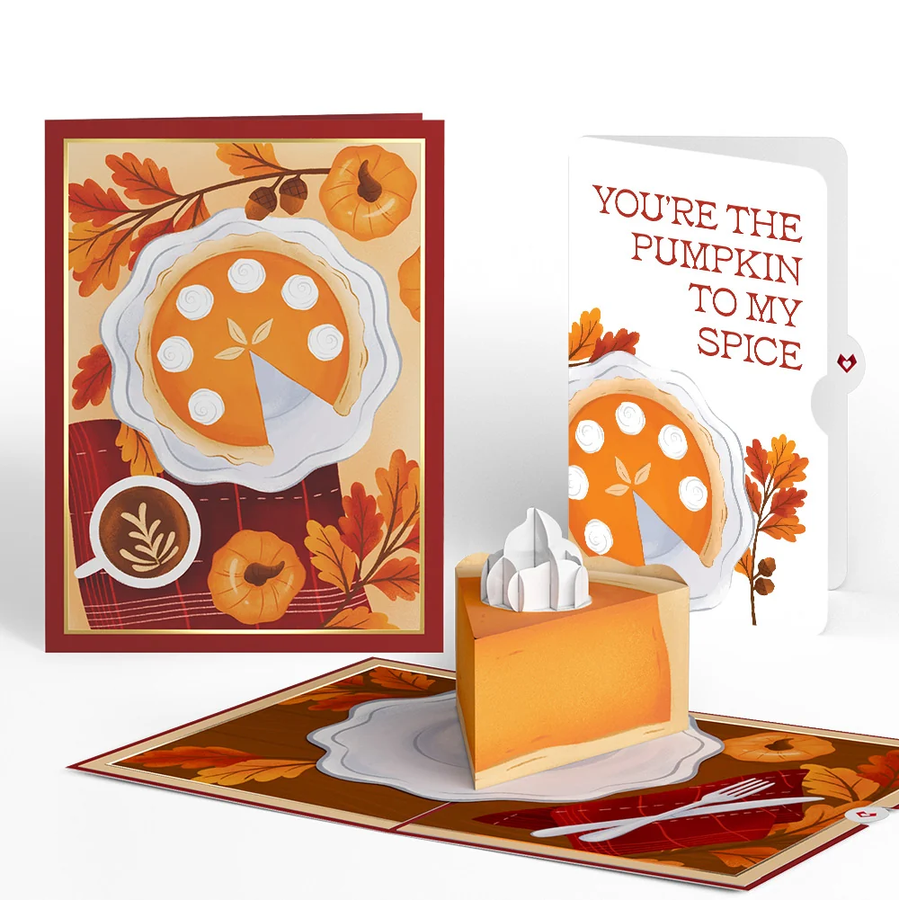 Lovepop Pumpkin Pie Love Pop-Up Card and Sentiment Set Coffee